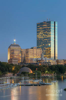 Boston Skyline at Dusk Wall Art