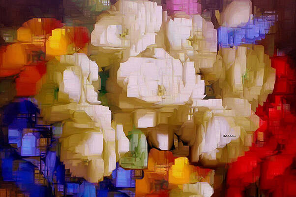 Nature Wall Art featuring the digital art Bouquet Of Flowers by Rafael Salazar