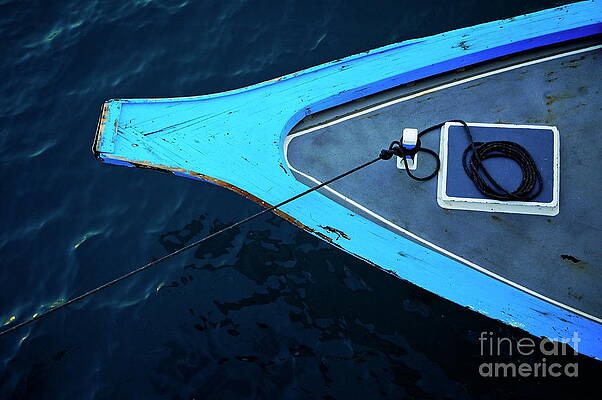 Transportation Wall Art featuring the photograph Bow Of A Traditional Dhoni Boat In Maldives by Sami Sarkis Photography