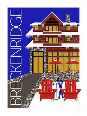 Digital Art - Breckenridge Blue by Sam Brennan