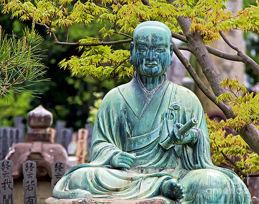 Flower Photograph - Buddha Kyoto Japan by Waterdancer
