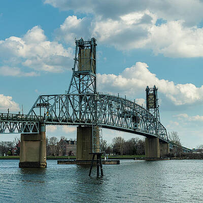 Sky Wall Art featuring the photograph Burlington Bristol Bridge by Louis Dallara