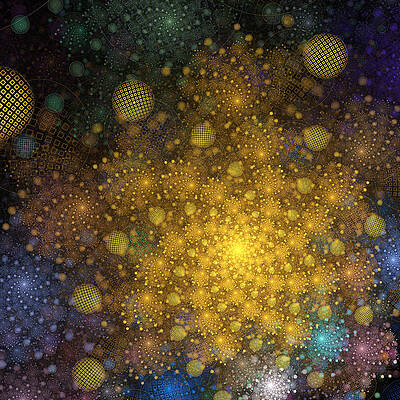 Modern Wall Art featuring the digital art Bursting With Joy by Vic Eberly