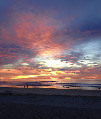 California Photograph - California Beach Sunset by Waterdancer