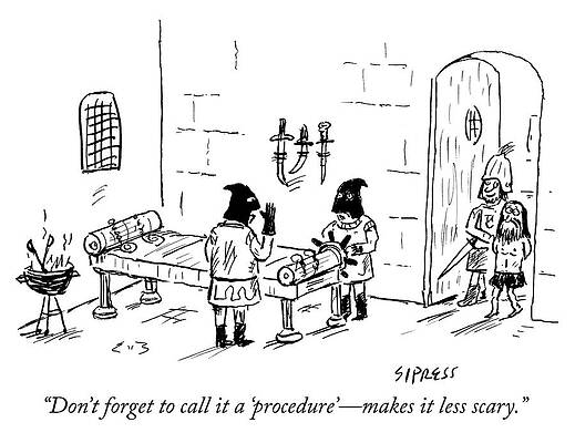 Medieval Cartoon with Executioners Drawing