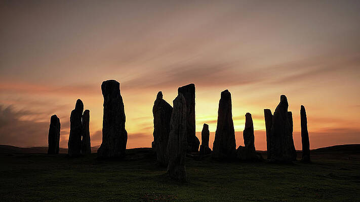 Wall Art featuring the photograph Callanish Stones by Grant Glendinning