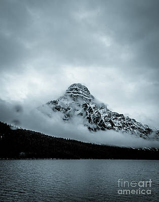 Wall Art featuring the photograph Canadian Rockies Banff Canada Duo Tone by Blake Webster