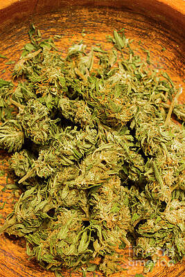 Natural Wall Art featuring the photograph Cannabis Bowl by Jorgo Photography