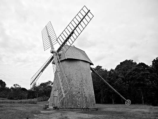 White Photograph - Cape Cod - Old Higgins Farm Windmill by Richard Reeve