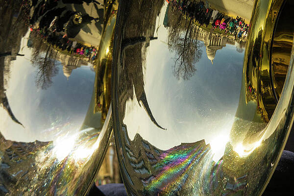 Reflection Photograph - Capitol Reflection - Madison - Wiscosnin by Steven Ralser