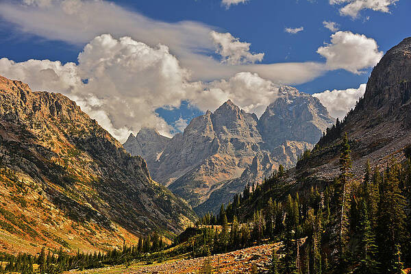 Wyoming Wall Art featuring the photograph Cascade Canyon by Raymond Salani III