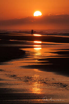 Abstract Photograph - Cast Netting At Sunrise 7609 by Dan Beauvais