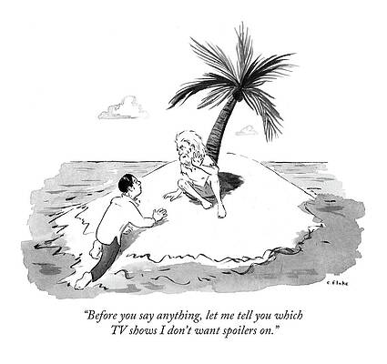 Desert Island Spoiler Alert Wall Art