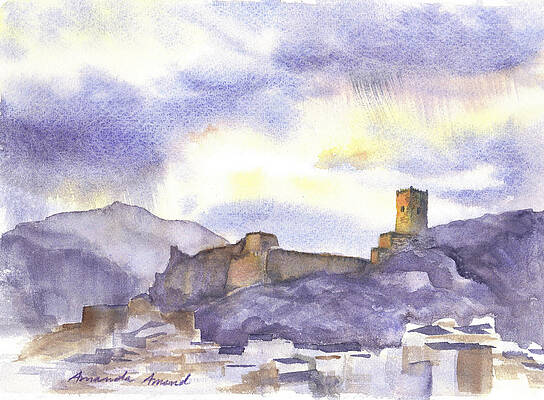 Historical Painting - Castillo De La Yedra by Amanda Amend