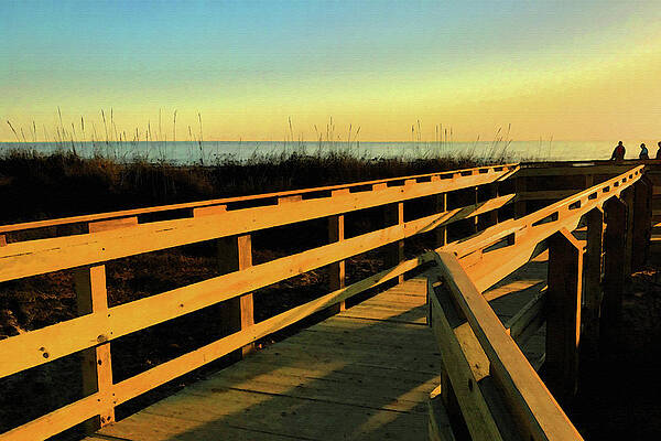 Digital Art - Caswell Sunset by Gina Harrison
