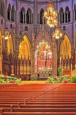 Wall Art featuring the photograph Cathedral Basilica Of The Sacred Heart Newark NJ by Susan Candelario