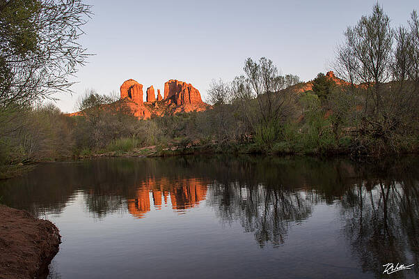 Reflection Wall Art featuring the photograph Cathedral Rock Reflection by Russell Wells