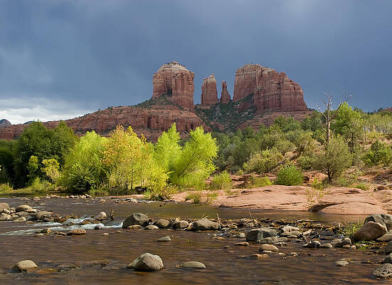 Mountain Wall Art featuring the photograph Cathedral Rock Sedona Arizona by Waterdancer