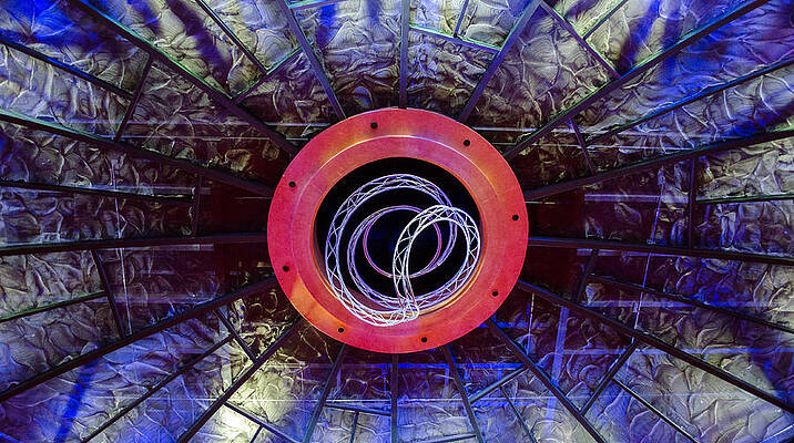 Blue Photograph - Ceiling Art by David Hart