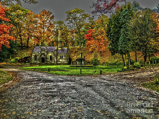 Fall Photograph - Cemetery Chapel by William Norton