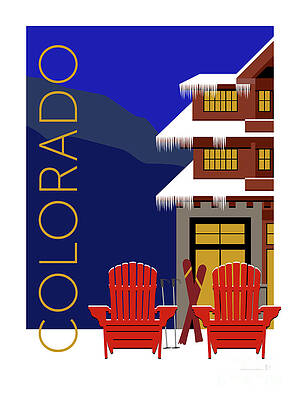 Digital Art - COLORADO Chairs by Sam Brennan