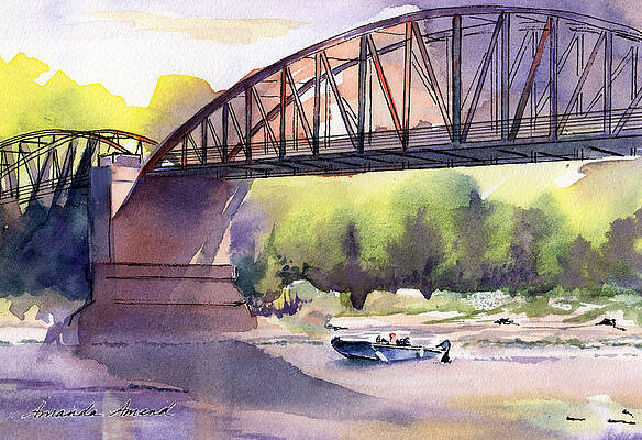 Wall Art featuring the painting Charlie's Rainbows by Amanda Amend