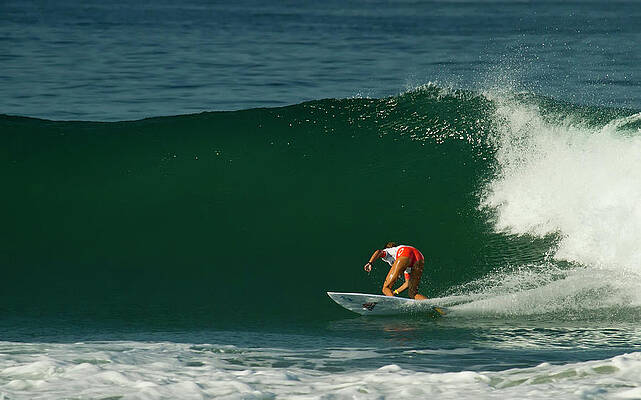 Surfer Wall Art featuring the photograph Chelsea Roett Surfer Girl by Waterdancer