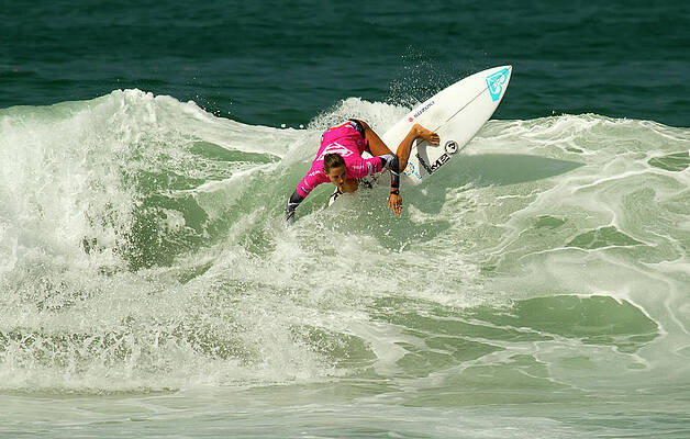 Surfer Wall Art featuring the photograph Chelsea Tuach Surfer Girl by Waterdancer