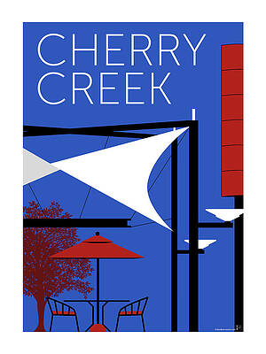 Digital Art - Cherry Creek Blue by Sam Brennan