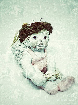 Textured Photograph - Cherub Ballerina by Onedayoneimage Photography