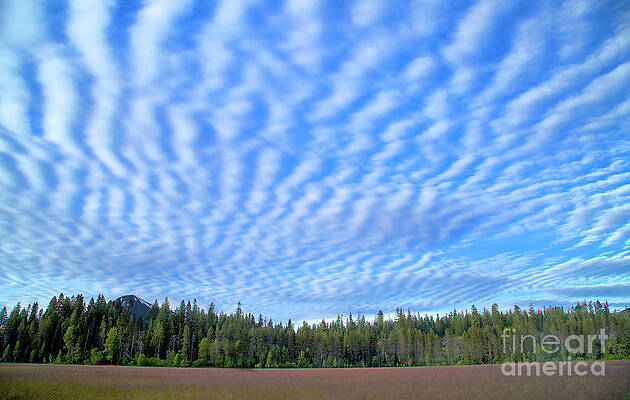 Oregon Photograph - Cirrocumulus Clouds Over Mt. McLaughlin by Bruce Block