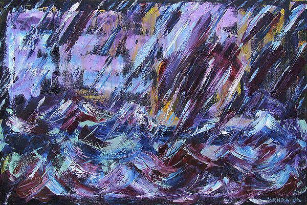 City Storm Abstract by Katt Yanda
