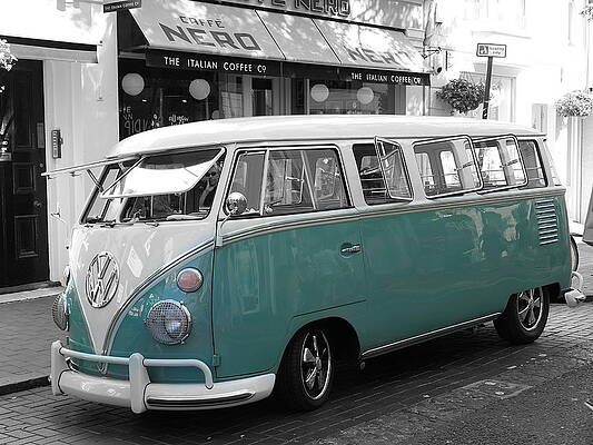 White Photograph - Classic VW Microbus by Richard Reeve