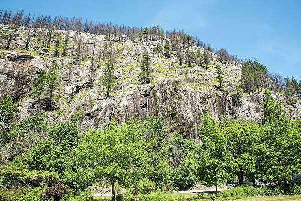 State Route 20 Photograph - Cliffside Wildfire by Tom Cochran