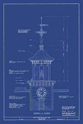 Clock Tower - Boott Cotton Mills - Lowell, MA - circa 1835 by Wall Artifact