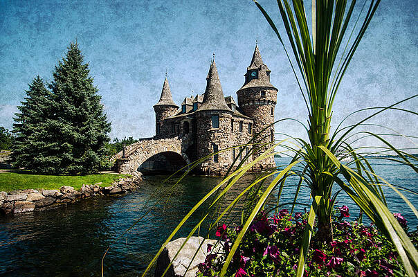 Wall Art featuring the photograph Boldt Castle Power House And Clock Tower by Crystal Wightman