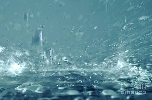 Wall Art featuring the photograph Close-up Of Splashing Water by Sami Sarkis Photography