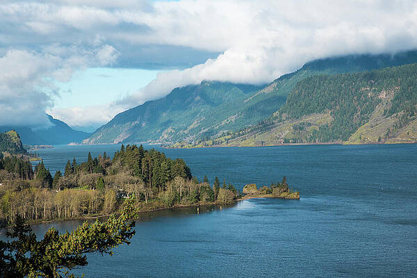 Oregon Wall Art featuring the photograph Clouds On The Columbia by Tom Cochran
