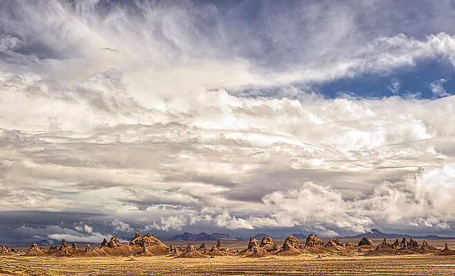 California Wall Art featuring the photograph Clouds Over Trona Pinnacles by Duane Miller