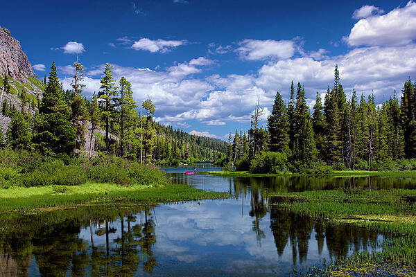 Photograph - Cloudy Twin Lakes by American Landscapes