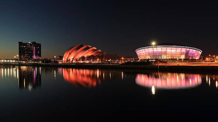 Reflection Wall Art featuring the photograph Clyde Twilight Reflections by Grant Glendinning