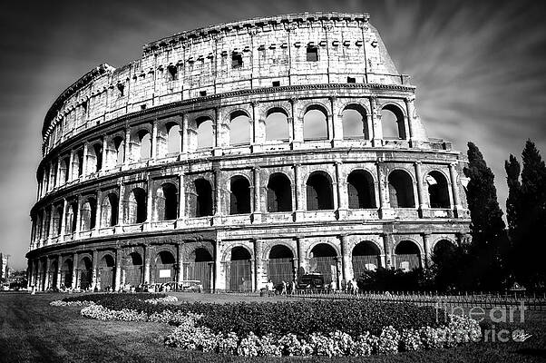 Sky Wall Art featuring the photograph Coliseum Rome by Stefano Senise