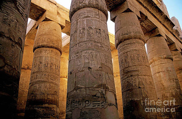 Ancient Egyptian Temple Columns Wall Art
