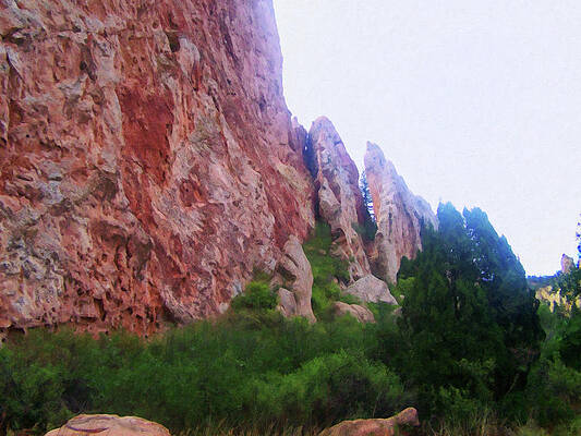 Painting - Colorado Springs Area Digital Oil #41 by Flees Photos