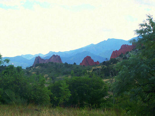 Painting - Colorado Springs Area Digital Oil #43 by Flees Photos