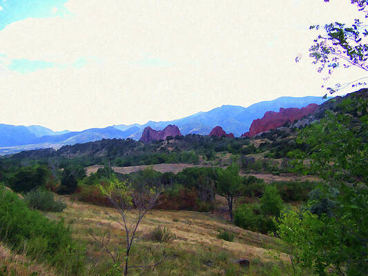 Painting - Colorado Springs Area Digital Oil #45 by Flees Photos
