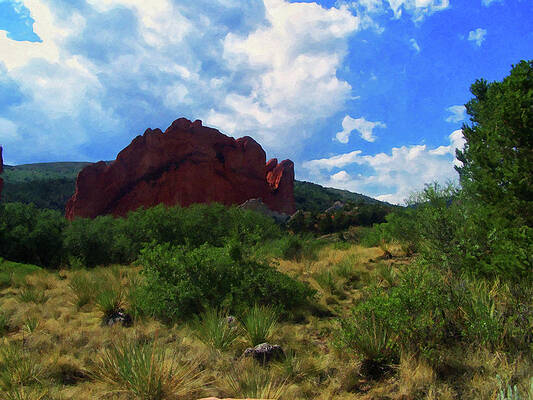Painting - Colorado Springs Area Digital Oil #51 by Flees Photos