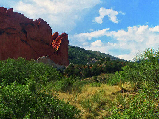 Painting - Colorado Springs Area Digital Oil #52 by Flees Photos