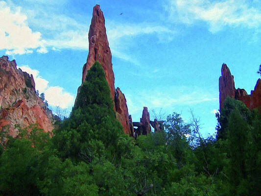 Painting - Colorado Springs Area Digital Oil #61 by Flees Photos