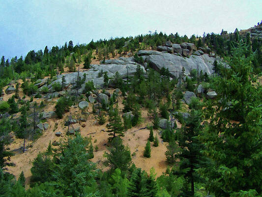 Painting - Colorado Springs Area Digital Oil #71 by Flees Photos